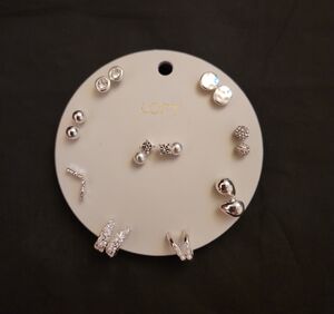 LOFT Silver Stud Earring Collection